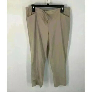 Lafayette 148 New York Women's Dress Pants Size 10 Beige Virgin Wool Blend